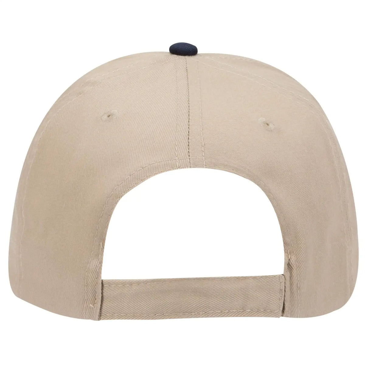 Otto 23-434 6 Panel Low Profile Baseball Cap - Nvy/kha/kha - 7 3/8’’ - 5/8’’