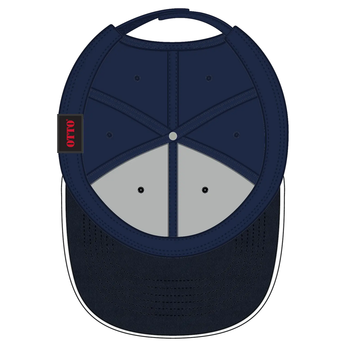 Otto 23-434 6 Panel Low Profile Baseball Cap - Nvy/nvy/wht - 7 3/8’’ - 5/8’’