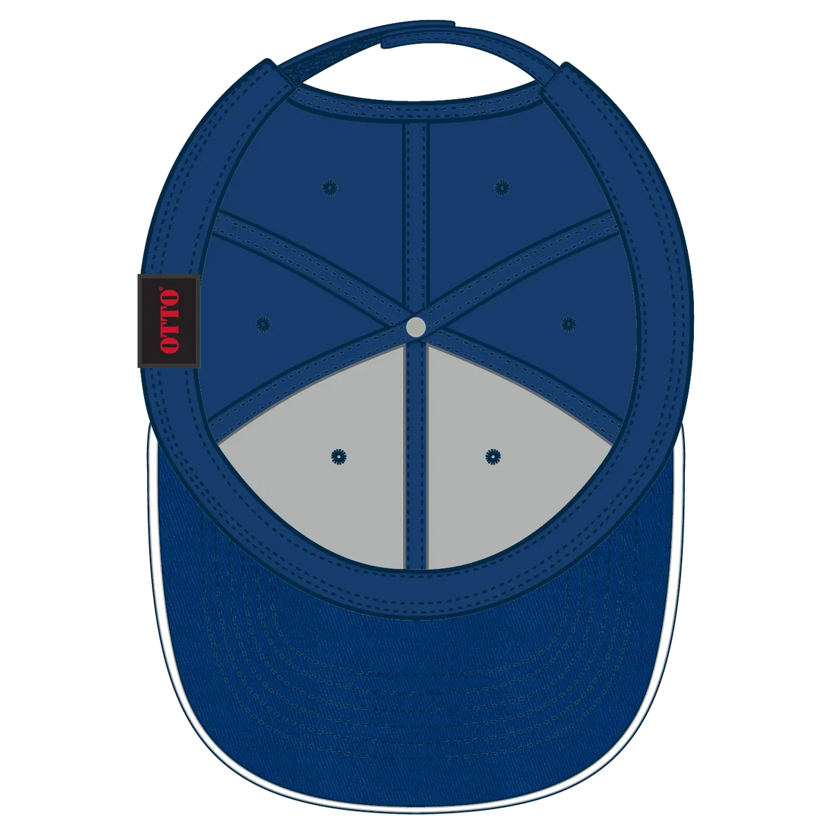 Otto 23-434 6 Panel Low Profile Baseball Cap - Ryl/ryl/wht - 7 3/8’’ - 5/8’’