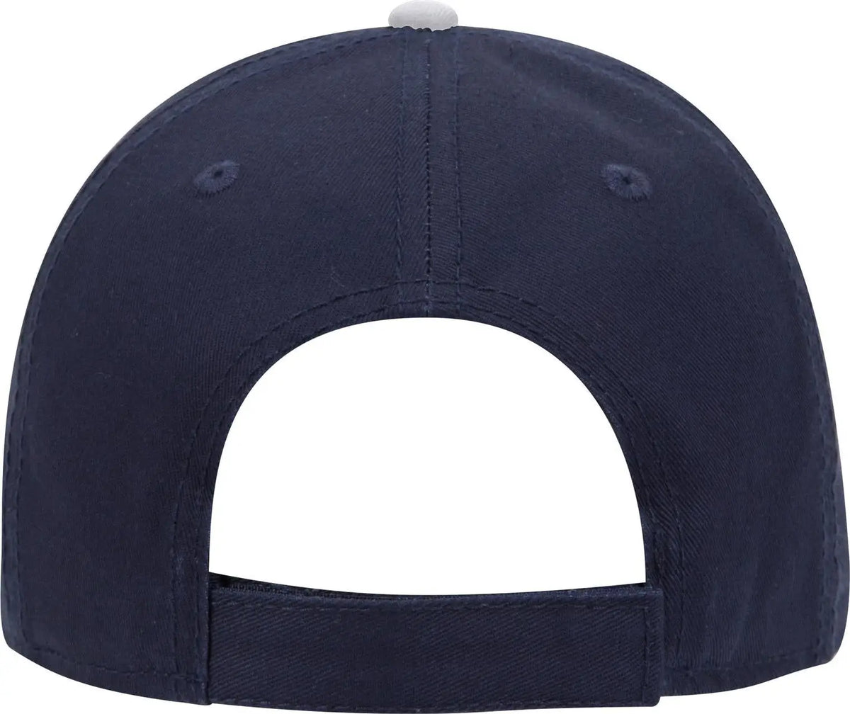 Otto 23-766 6 Panel Low Profile Baseball Cap - Nvy/nvy/wht