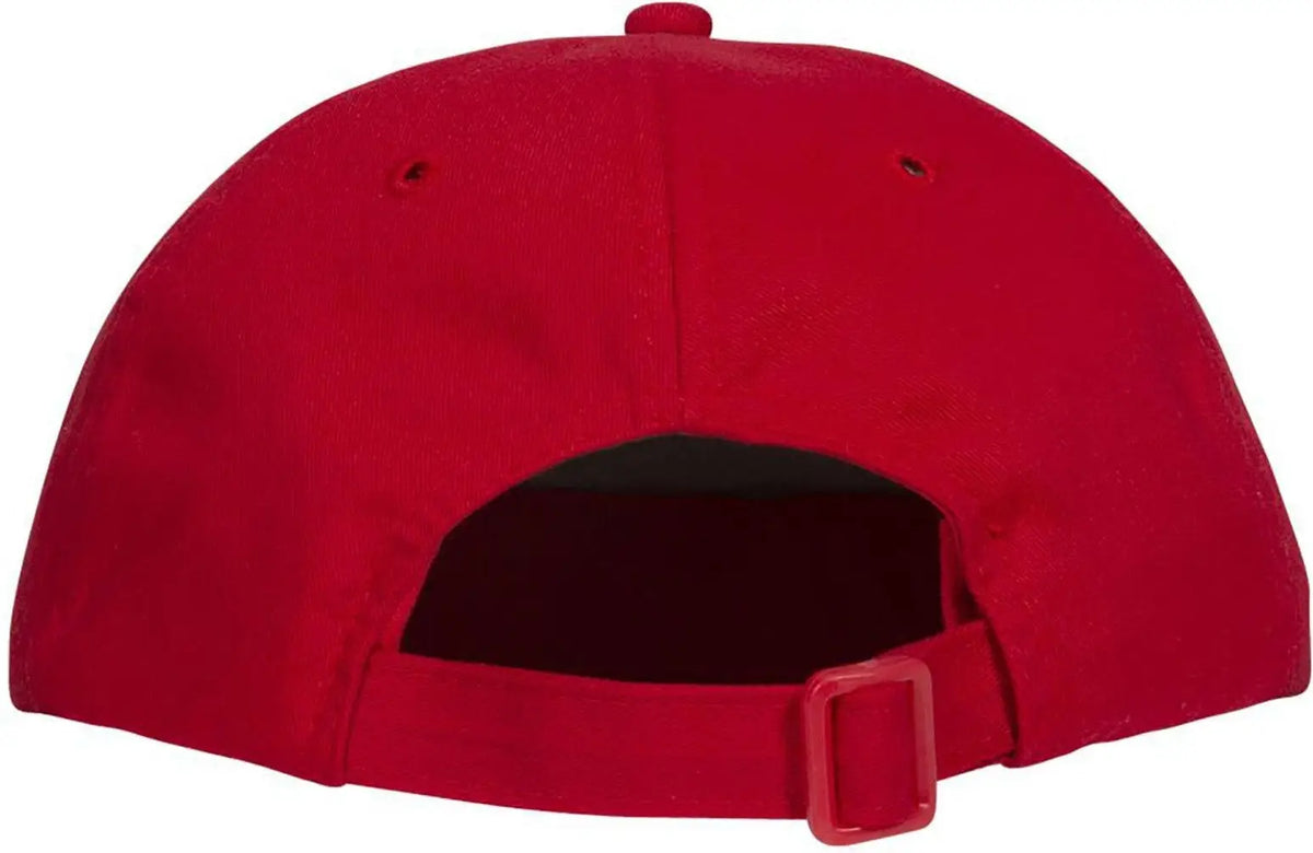 Otto 24-032 6 Panel Low Profile Baseball Cap - Red - 1/2’’ - 7 5/8’’