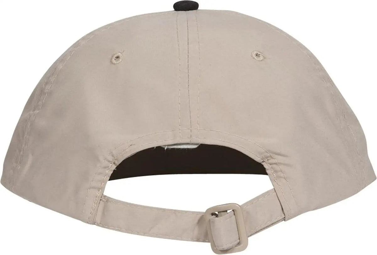 Otto 24-106 6 Panel Low Profile Baseball Cap - Blk/kha - 1/2’’ - 7 5/8’’