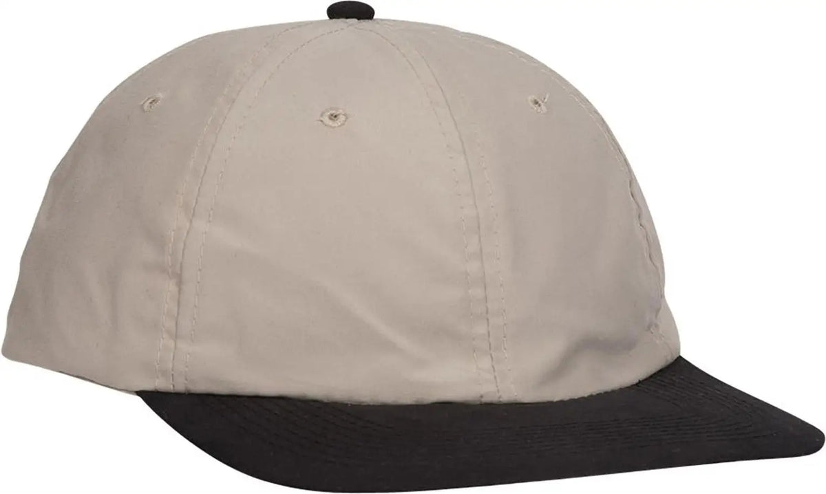 Otto 24-106 6 Panel Low Profile Baseball Cap - Blk/kha - 1/2’’ - 7 5/8’’