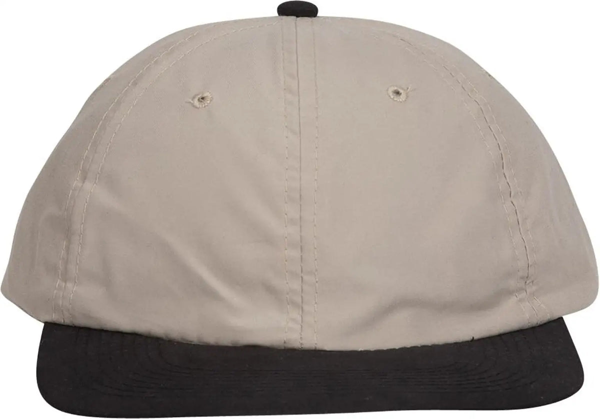 Otto 24-106 6 Panel Low Profile Baseball Cap - Blk/kha - 1/2’’ - 7 5/8’’