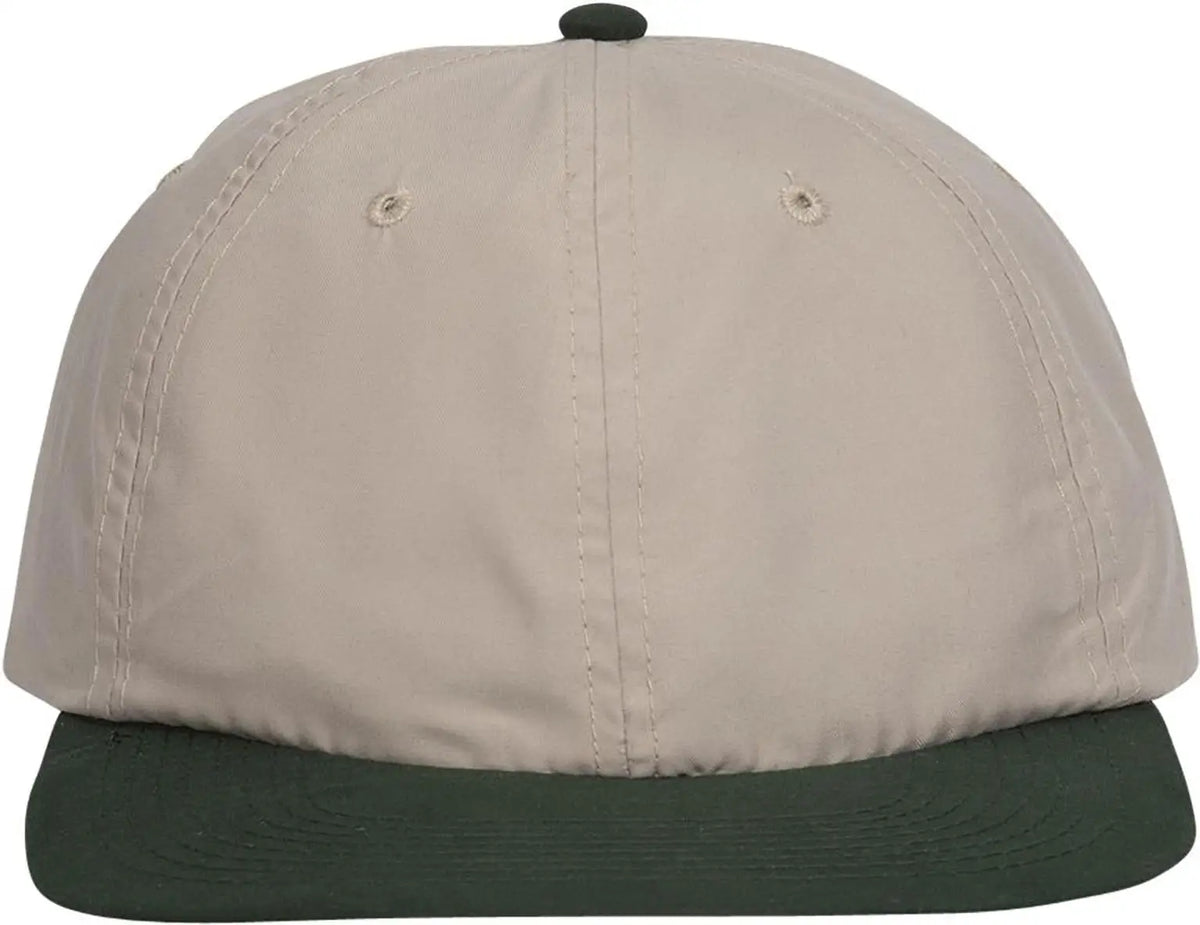 Otto 24-106 6 Panel Low Profile Baseball Cap - Dk.grn/kha - 1/2’’ - 7 5/8’’
