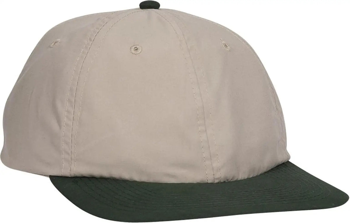 Otto 24-106 6 Panel Low Profile Baseball Cap - Dk.grn/kha - 1/2’’ - 7 5/8’’