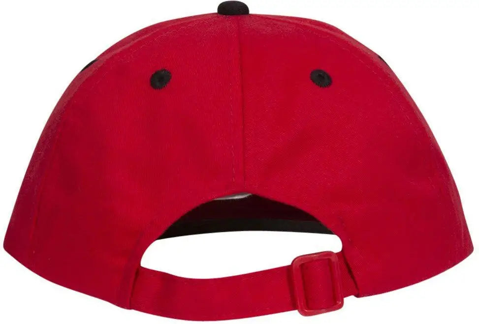 Otto 25-023 6 Panel Low Profile Baseball Cap - Blk/red - 1/2’’ - 7 5/8’’