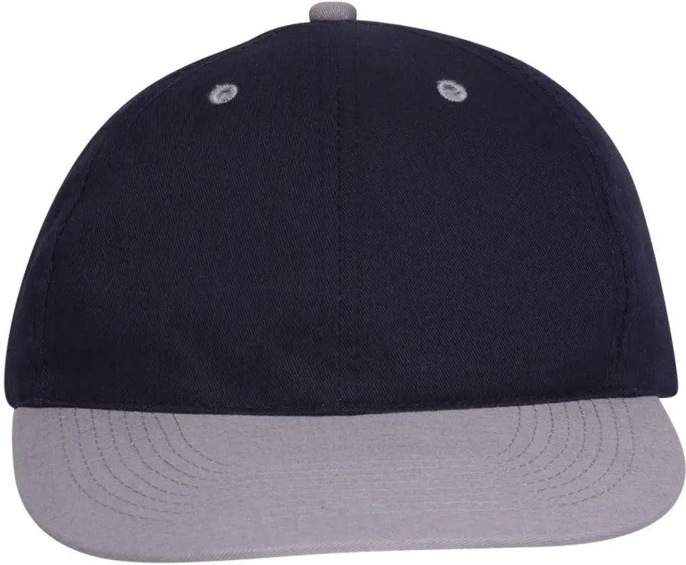 Otto 25-023 6 Panel Low Profile Baseball Cap - Gry/nvy - 1/2’’ - 7 5/8’’