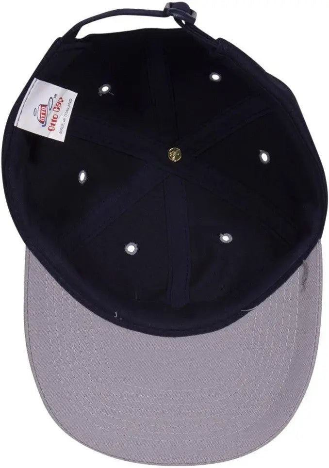 Otto 25-023 6 Panel Low Profile Baseball Cap - Gry/nvy - 1/2’’ - 7 5/8’’