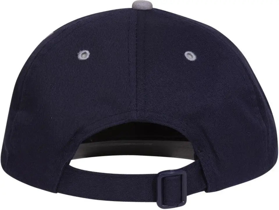 Otto 25-023 6 Panel Low Profile Baseball Cap - Gry/nvy - 1/2’’ - 7 5/8’’