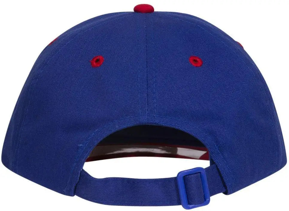 Otto 25-023 6 Panel Low Profile Baseball Cap - Red/ryl - 1/2’’ - 7 5/8’’