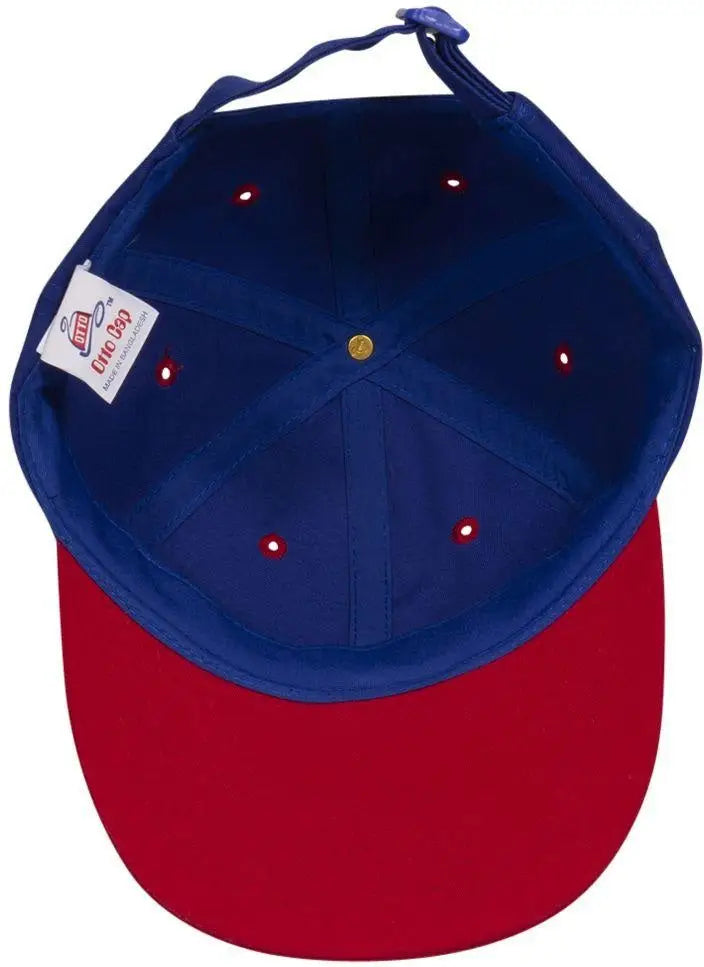 Otto 25-023 6 Panel Low Profile Baseball Cap - Red/ryl - 1/2’’ - 7 5/8’’