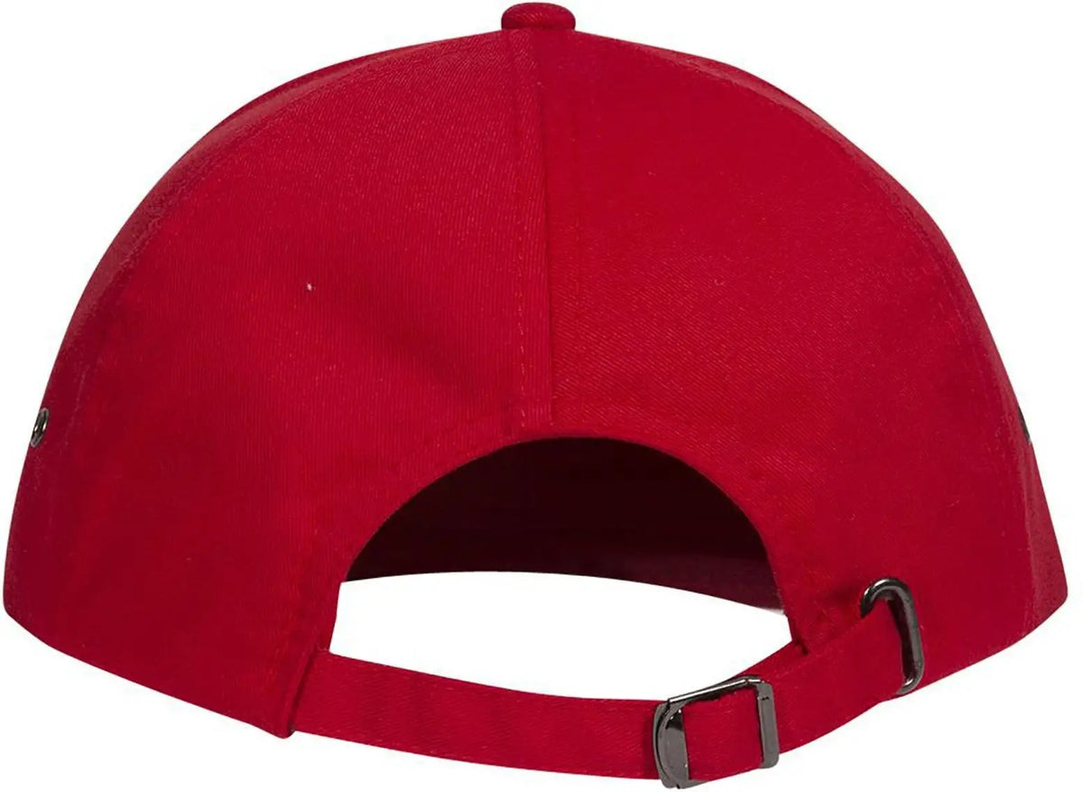 Otto 26-030 6 Panel Low Profile Baseball Cap - Red - 1/2’’ - 7 5/8’’