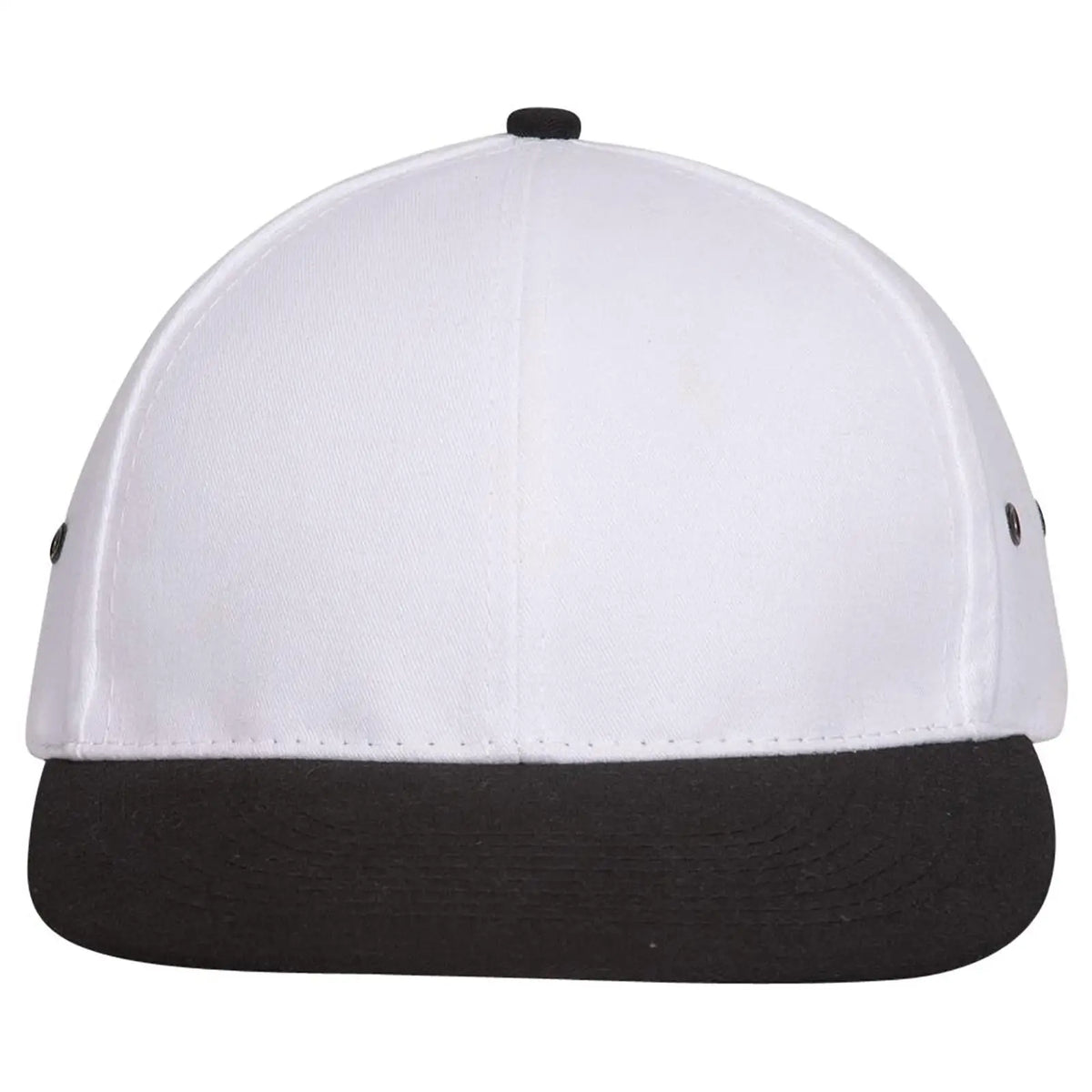 Otto 26-031 6 Panel Low Profile Baseball Cap - Blk/wht - 7 3/8’’ - 5/8’’