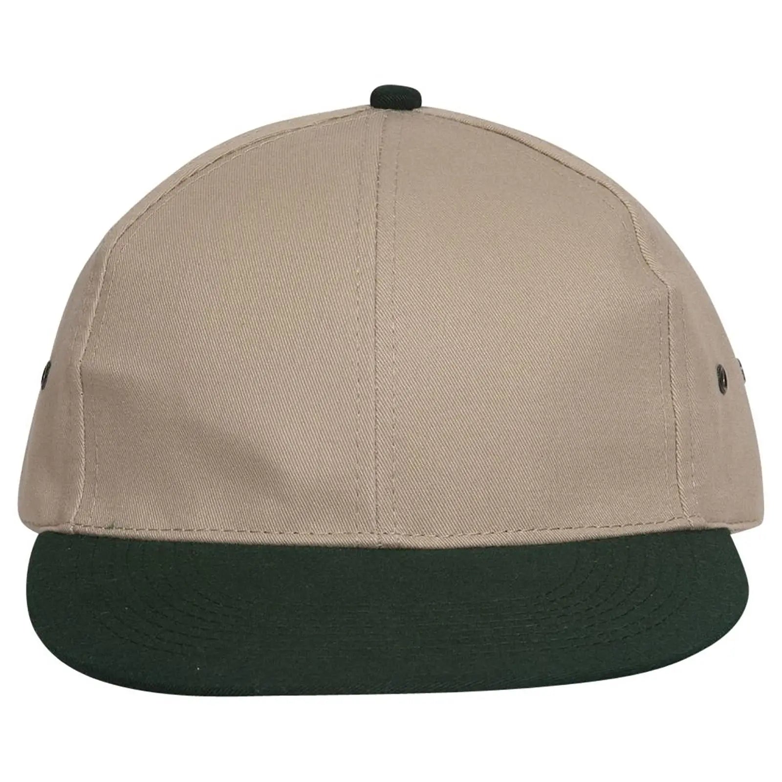 Otto 26-031 6 Panel Low Profile Baseball Cap - Dk.grn/kha - 7 3/8’’ - 5/8’’