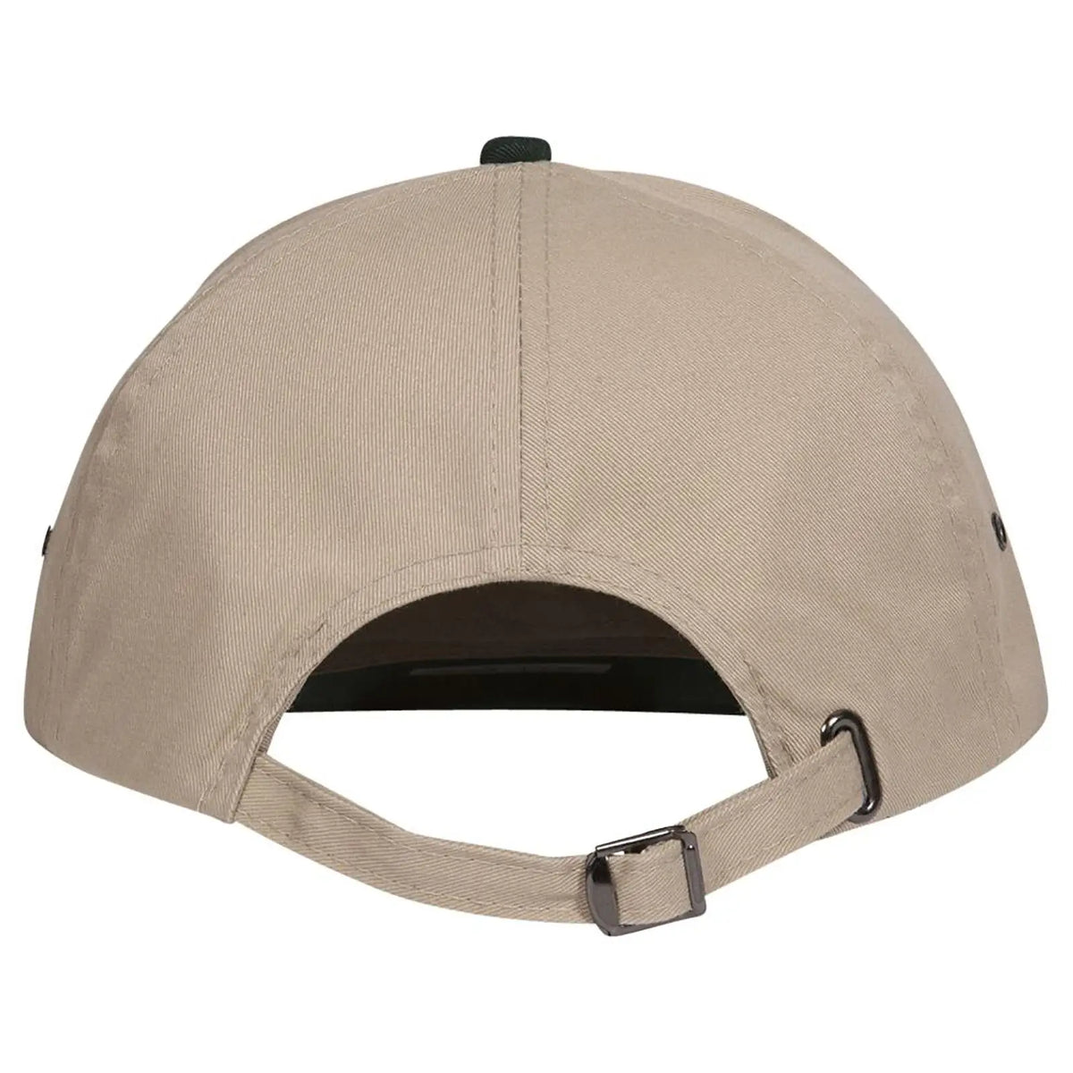 Otto 26-031 6 Panel Low Profile Baseball Cap - Dk.grn/kha - 7 3/8’’ - 5/8’’
