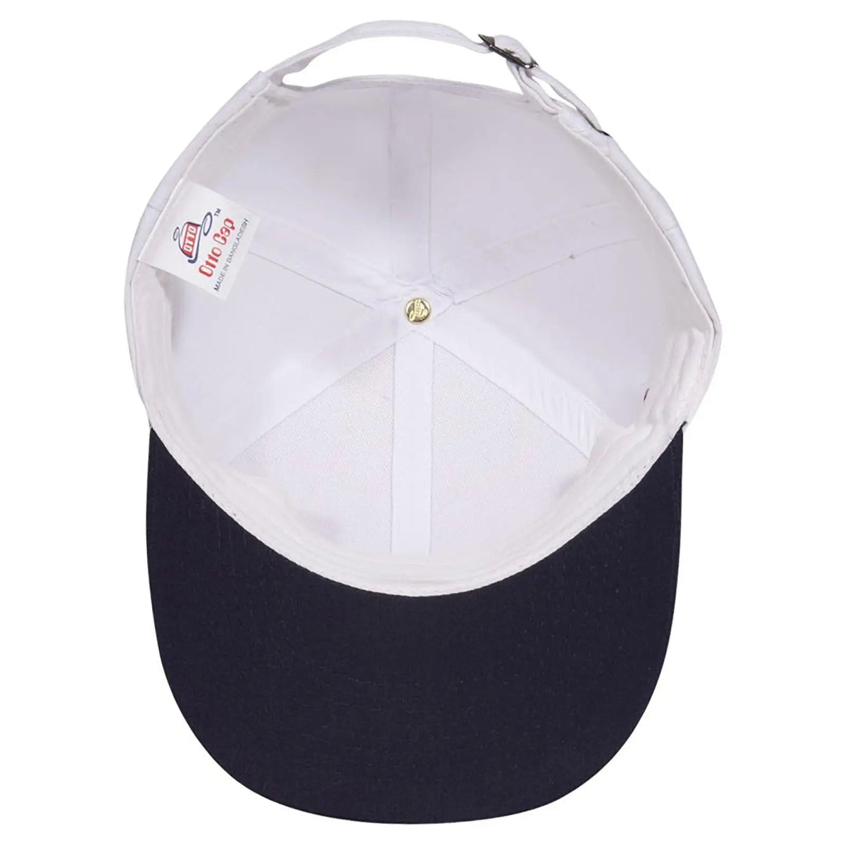 Otto 26-031 6 Panel Low Profile Baseball Cap - Nvy/wht - 7 3/8’’ - 5/8’’