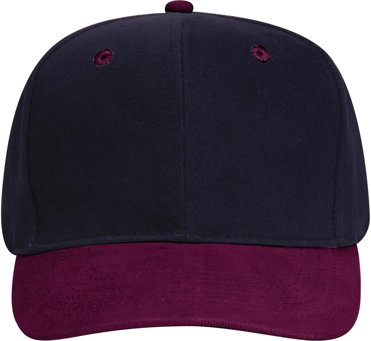 Otto 27-008 6 Panel Mid Profile Baseball Cap - Burg. Marn/nvy - 1/2’’ - 7 5/8’’