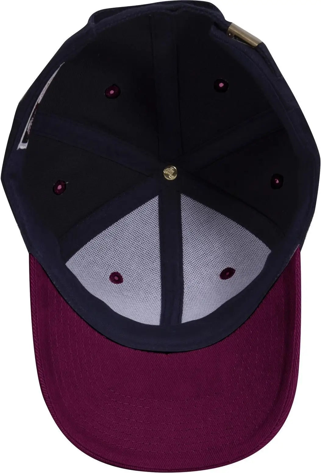 Otto 27-008 6 Panel Mid Profile Baseball Cap - Burg. Marn/nvy - 1/2’’ - 7 5/8’’