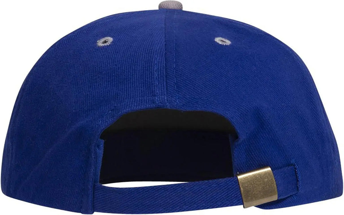 Otto 27-008 6 Panel Mid Profile Baseball Cap - Gry/ryl - 1/2’’ - 7 5/8’’
