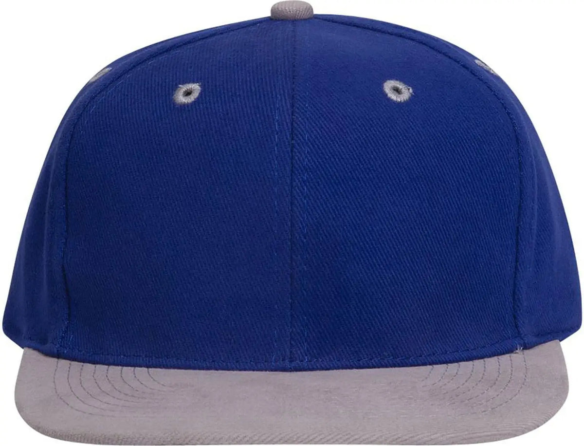 Otto 27-008 6 Panel Mid Profile Baseball Cap - Gry/ryl - 1/2’’ - 7 5/8’’
