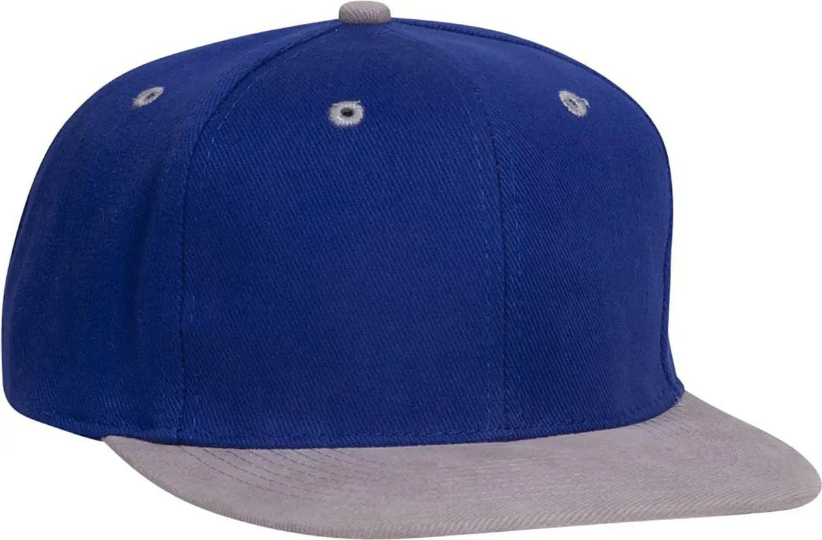 Otto 27-008 6 Panel Mid Profile Baseball Cap - Gry/ryl - 1/2’’ - 7 5/8’’