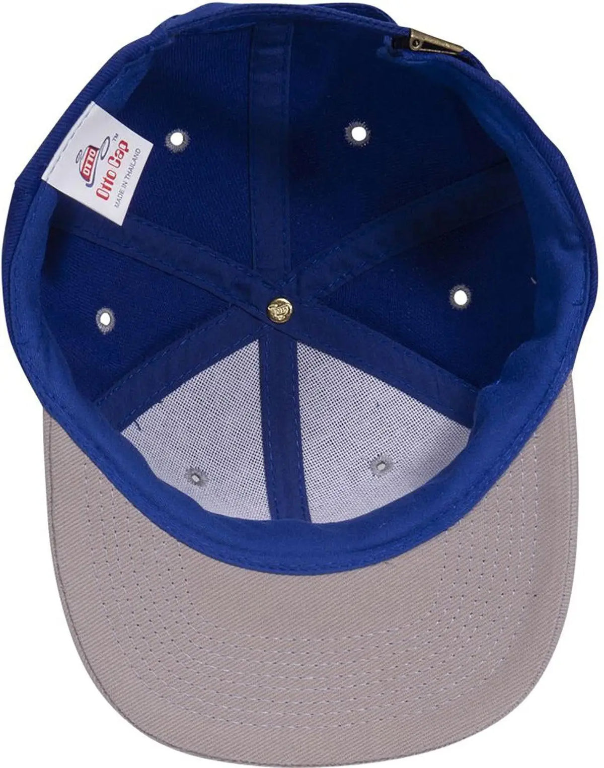 Otto 27-008 6 Panel Mid Profile Baseball Cap - Gry/ryl - 1/2’’ - 7 5/8’’