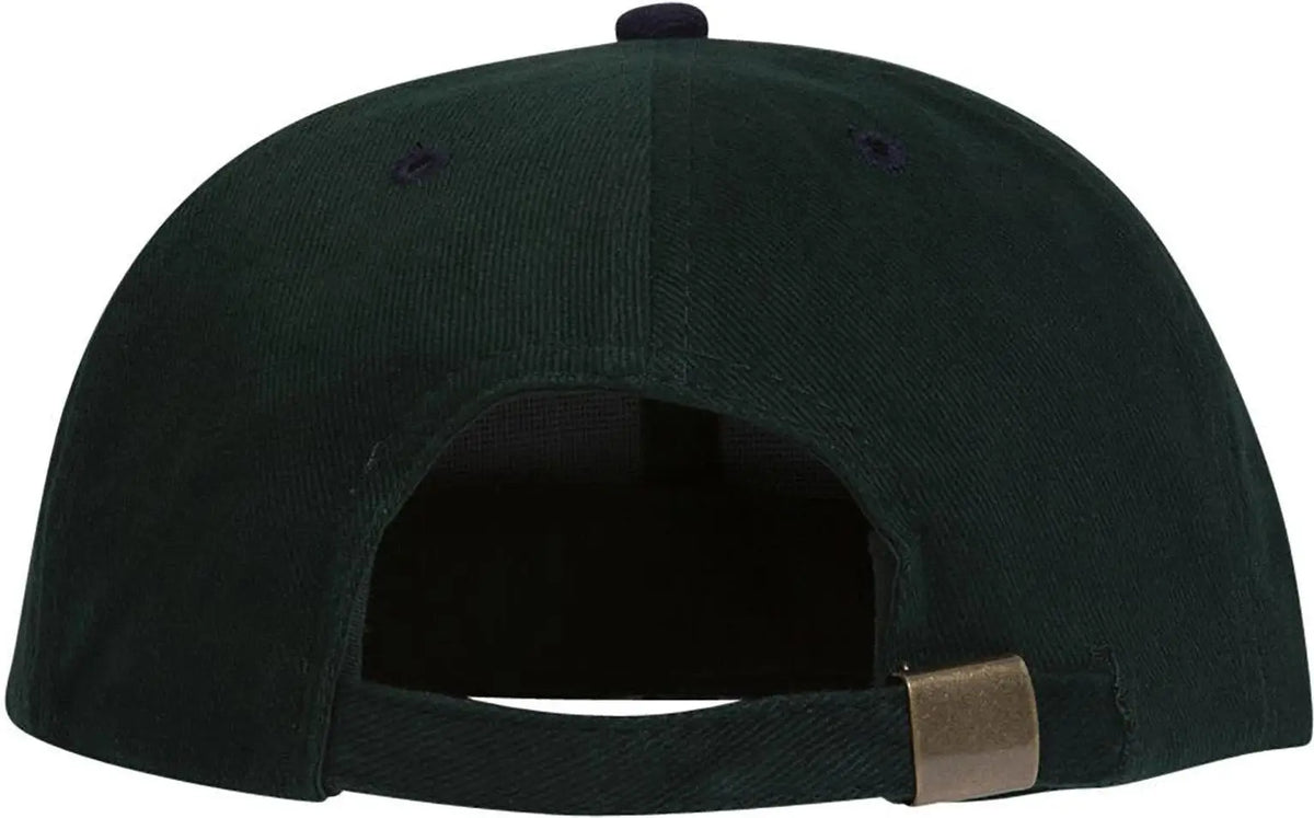 Otto 27-008 6 Panel Mid Profile Baseball Cap - Nvy/dk.grn - 1/2’’ - 7 5/8’’