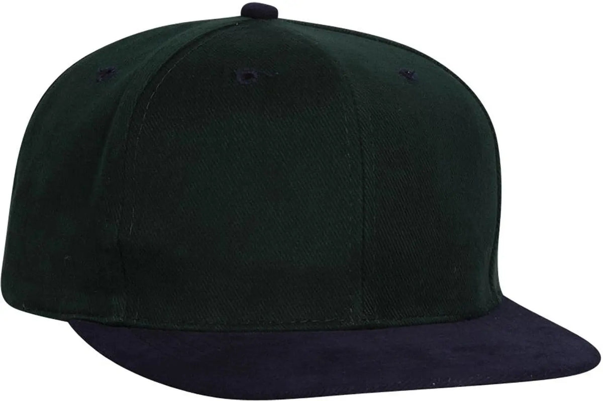 Otto 27-008 6 Panel Mid Profile Baseball Cap - Nvy/dk.grn - 1/2’’ - 7 5/8’’