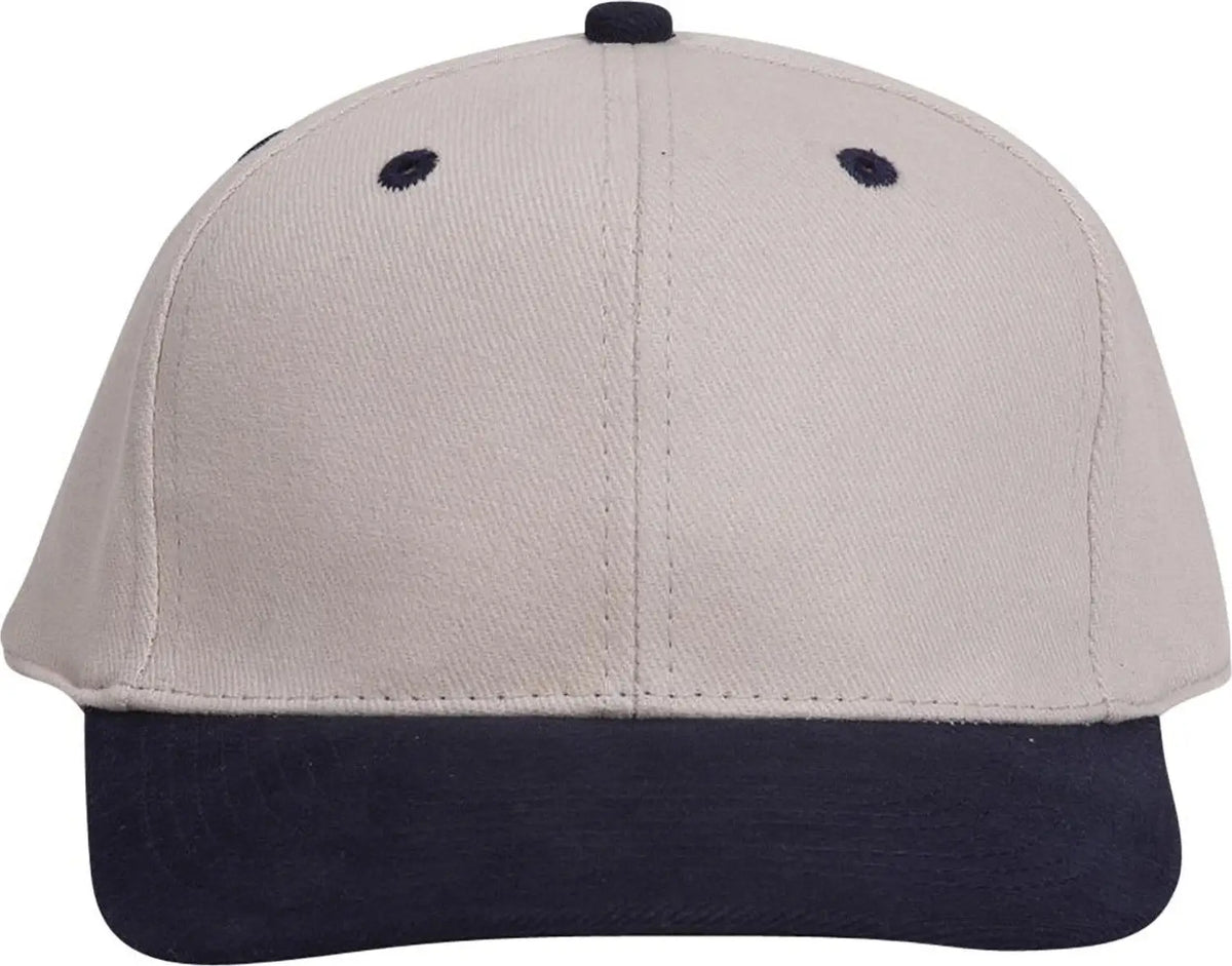 Otto 27-008 6 Panel Mid Profile Baseball Cap - Nvy/stn.gry - 1/2’’ - 7 5/8’’