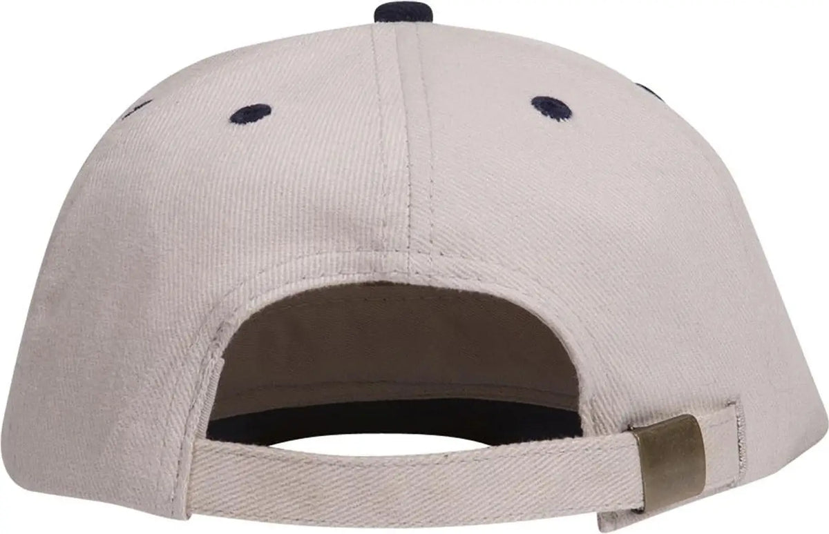Otto 27-008 6 Panel Mid Profile Baseball Cap - Nvy/stn.gry - 1/2’’ - 7 5/8’’