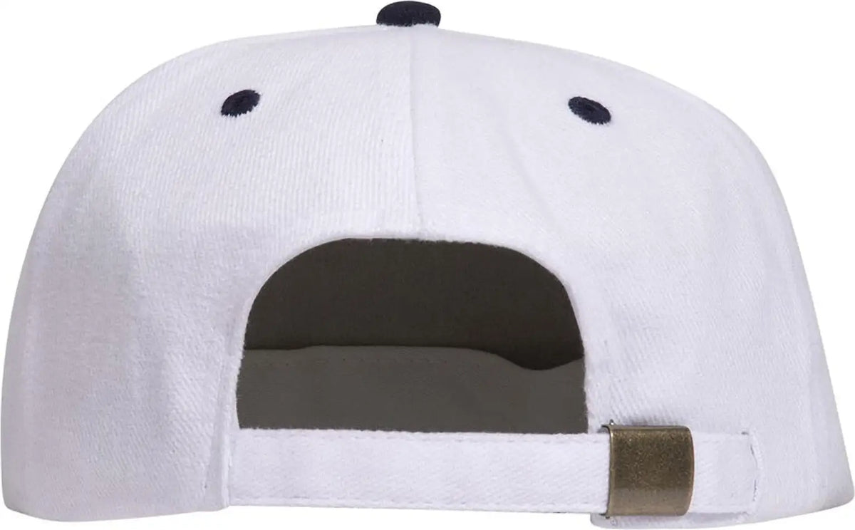 Otto 27-008 6 Panel Mid Profile Baseball Cap - Nvy/wht - 1/2’’ - 7 5/8’’