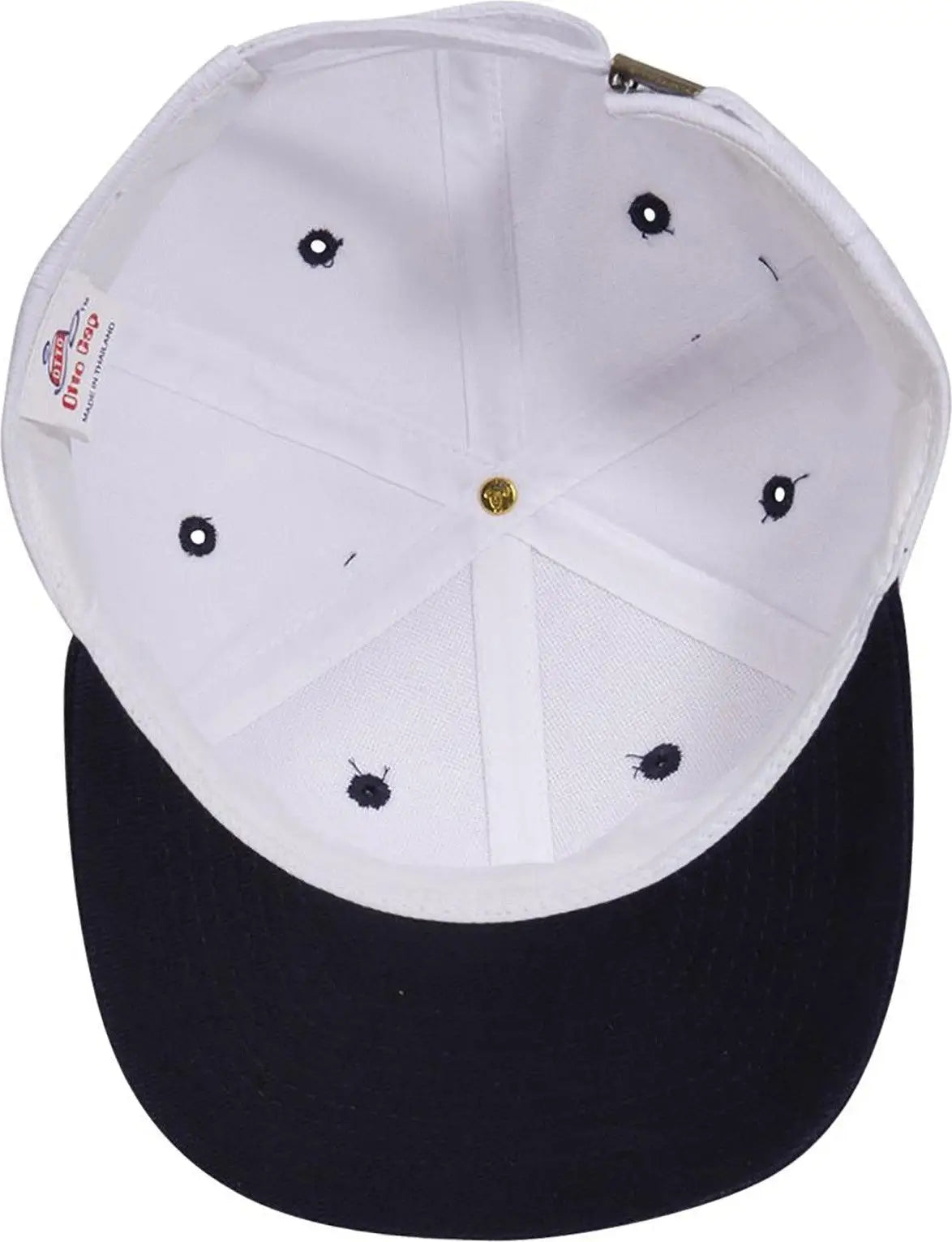Otto 27-008 6 Panel Mid Profile Baseball Cap - Nvy/wht - 1/2’’ - 7 5/8’’