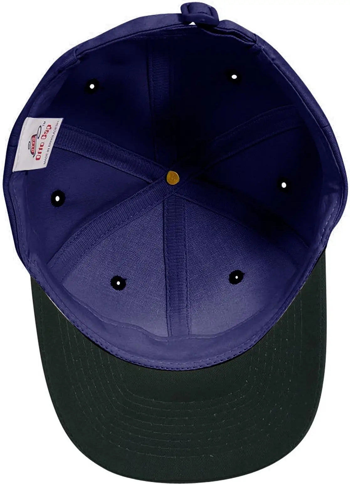 Otto 27-015 6 Panel Mid Profile Baseball Cap - Dk.grn/nvy - 1/2’’ - 7 5/8’’