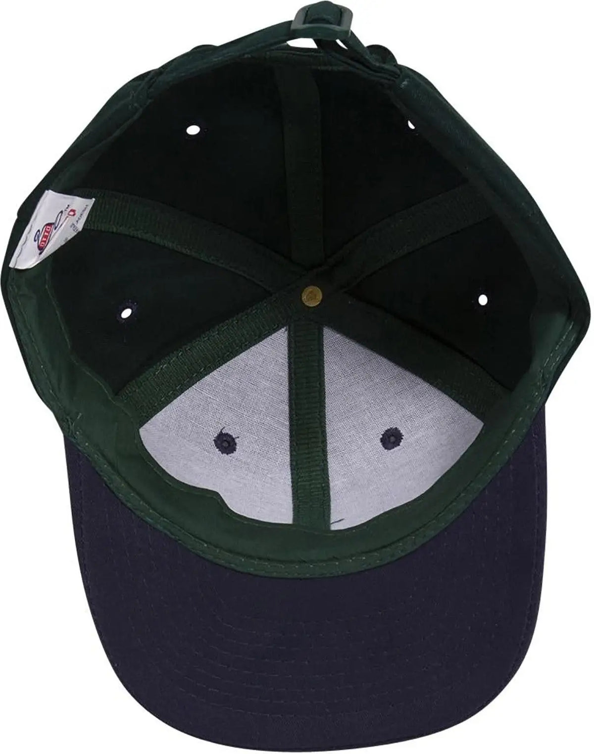 Otto 27-015 6 Panel Mid Profile Baseball Cap - Nvy/dk.grn - 1/2’’ - 7 5/8’’