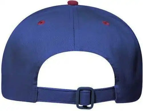 Otto 27-015 Brushed Cotton Twill Pro Style Structured Firm Front Panel Cap - Burgandy Maroon Navy - one Size Fits Most