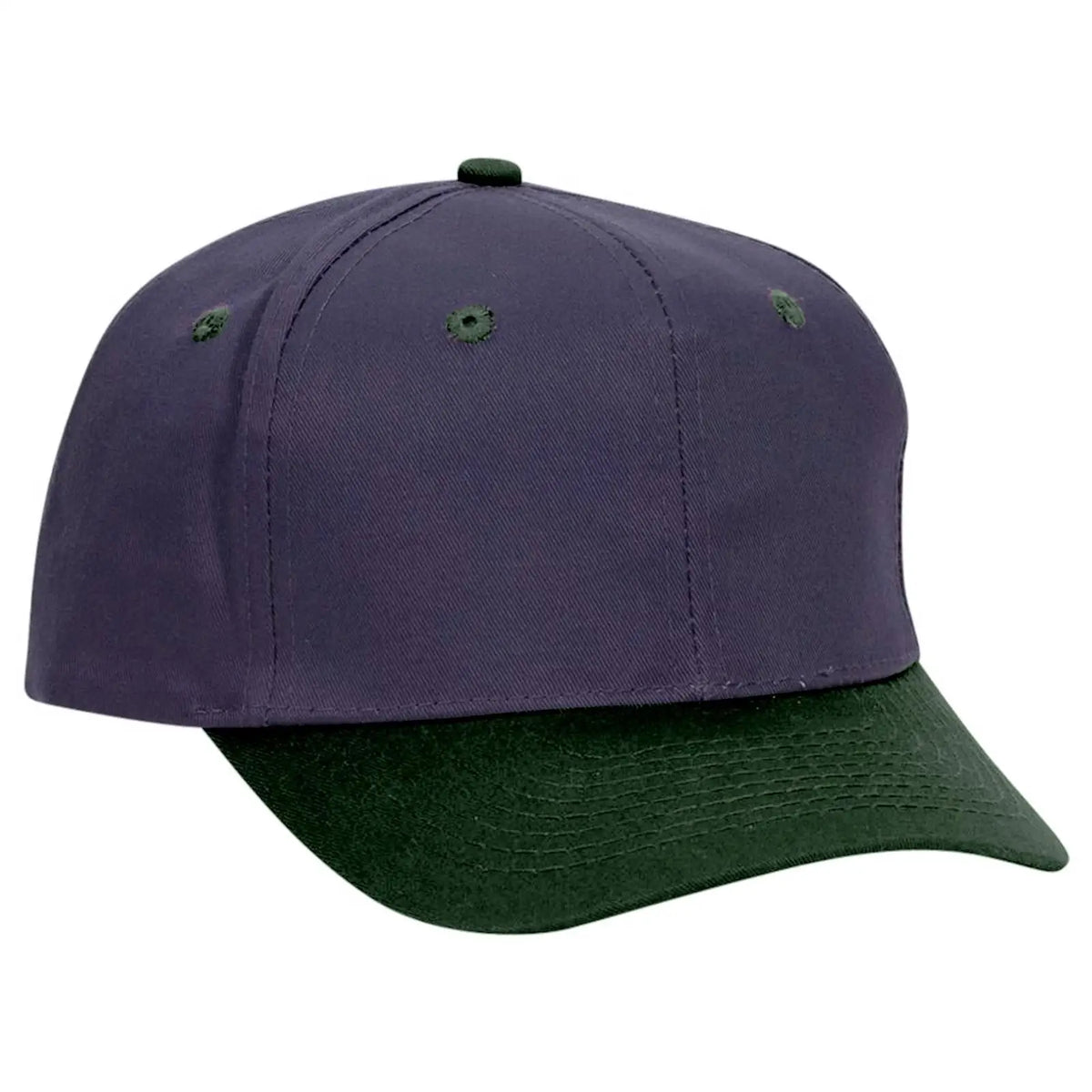 Otto 27-064 6 Panel Mid Profile Baseball Cap - Dk.grn/nvy - 7 3/8’’ - 5/8’’