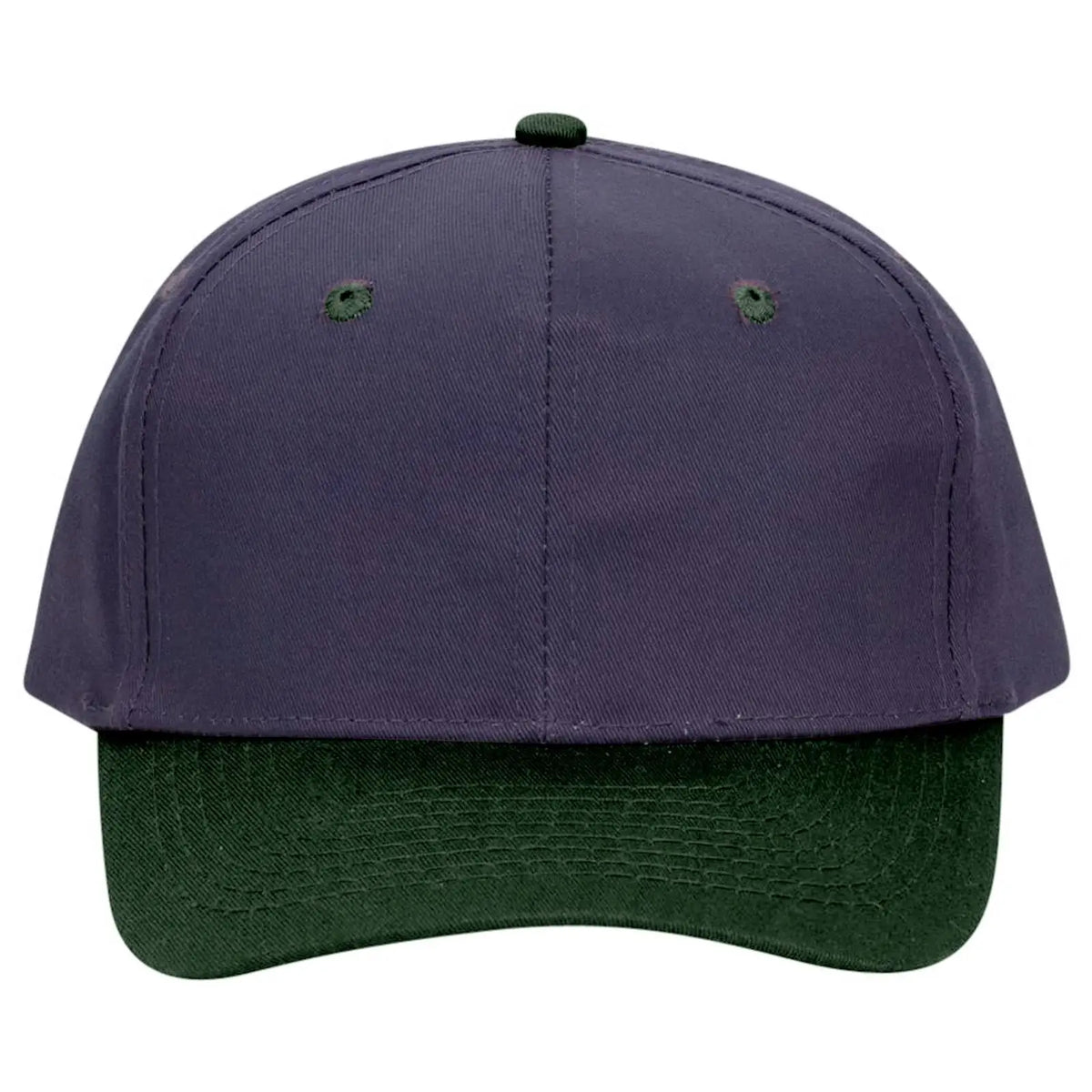 Otto 27-064 6 Panel Mid Profile Baseball Cap - Dk.grn/nvy - 7 3/8’’ - 5/8’’
