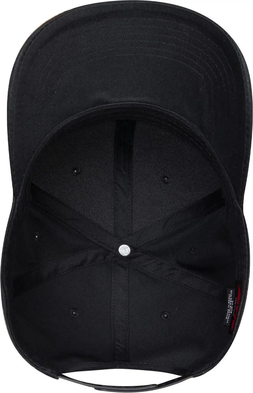 Otto 27-079 6 Panel Mid Profile Baseball Cap - Black - 1/2’’ - 7 5/8’’