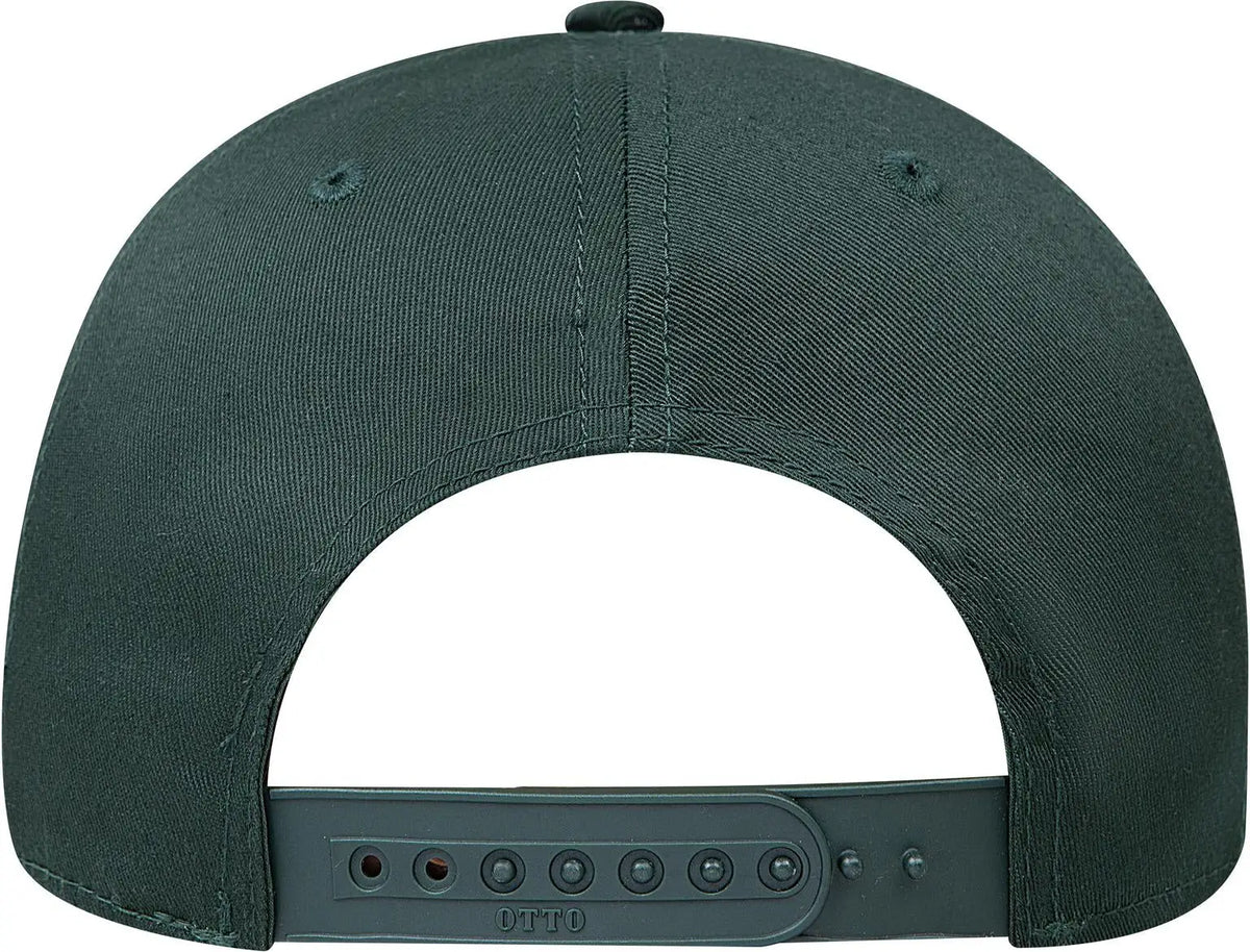 Otto 27-079 6 Panel Mid Profile Baseball Cap - Dk. Green - 1/2’’ - 7 5/8’’