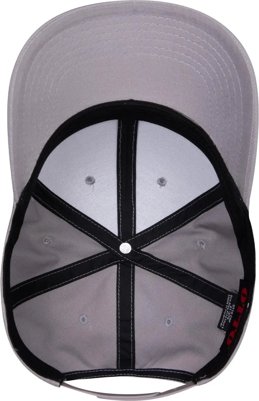 Otto 27-079 6 Panel Mid Profile Baseball Cap - Gray - 1/2’’ - 7 5/8’’