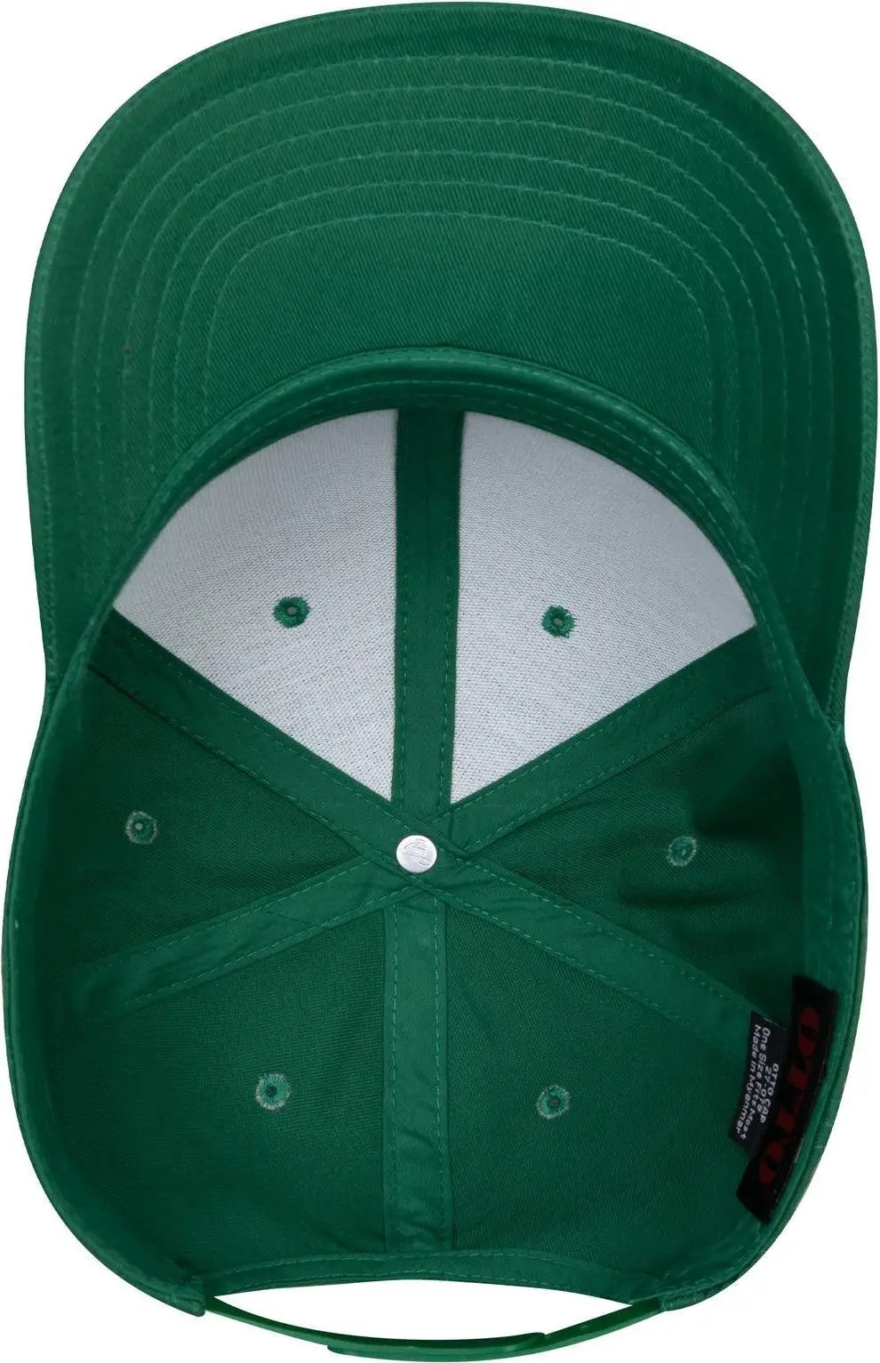 Otto 27-079 6 Panel Mid Profile Baseball Cap - Kelly