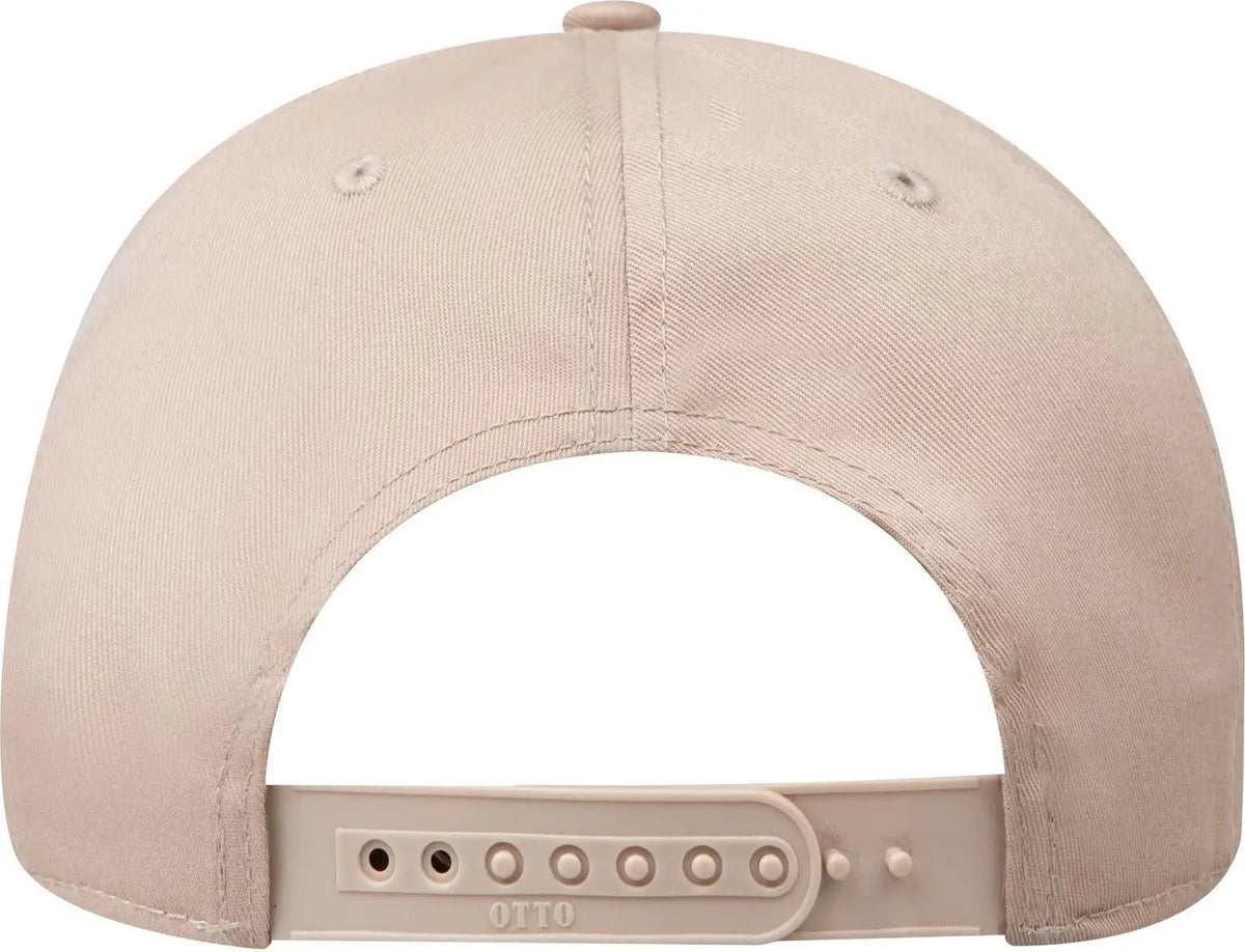 Otto 27-079 6 Panel Mid Profile Baseball Cap - Khaki