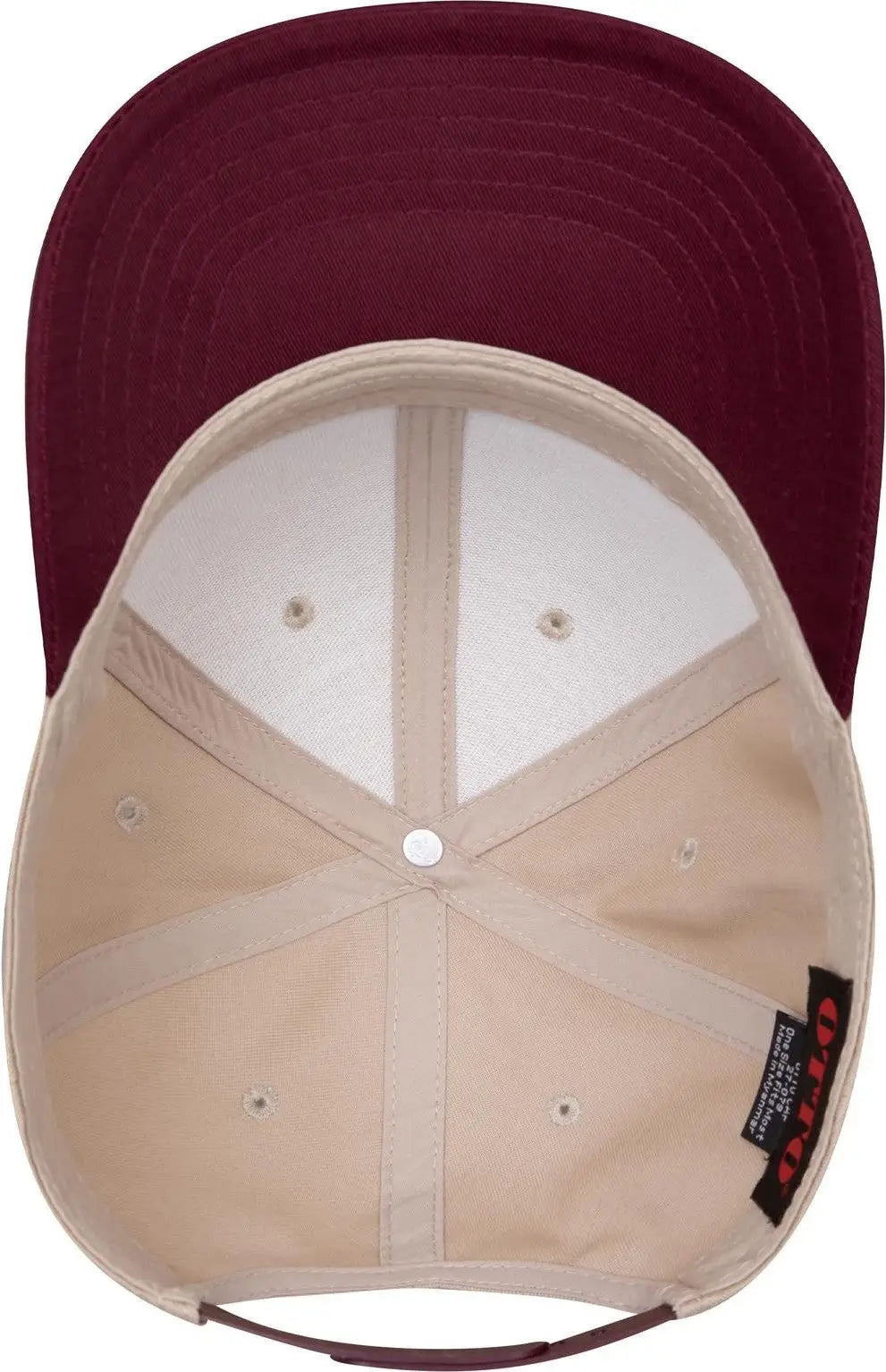 Otto 27-079 6 Panel Mid Profile Baseball Cap - Marn/kha - 1/2’’ - 7 5/8’’