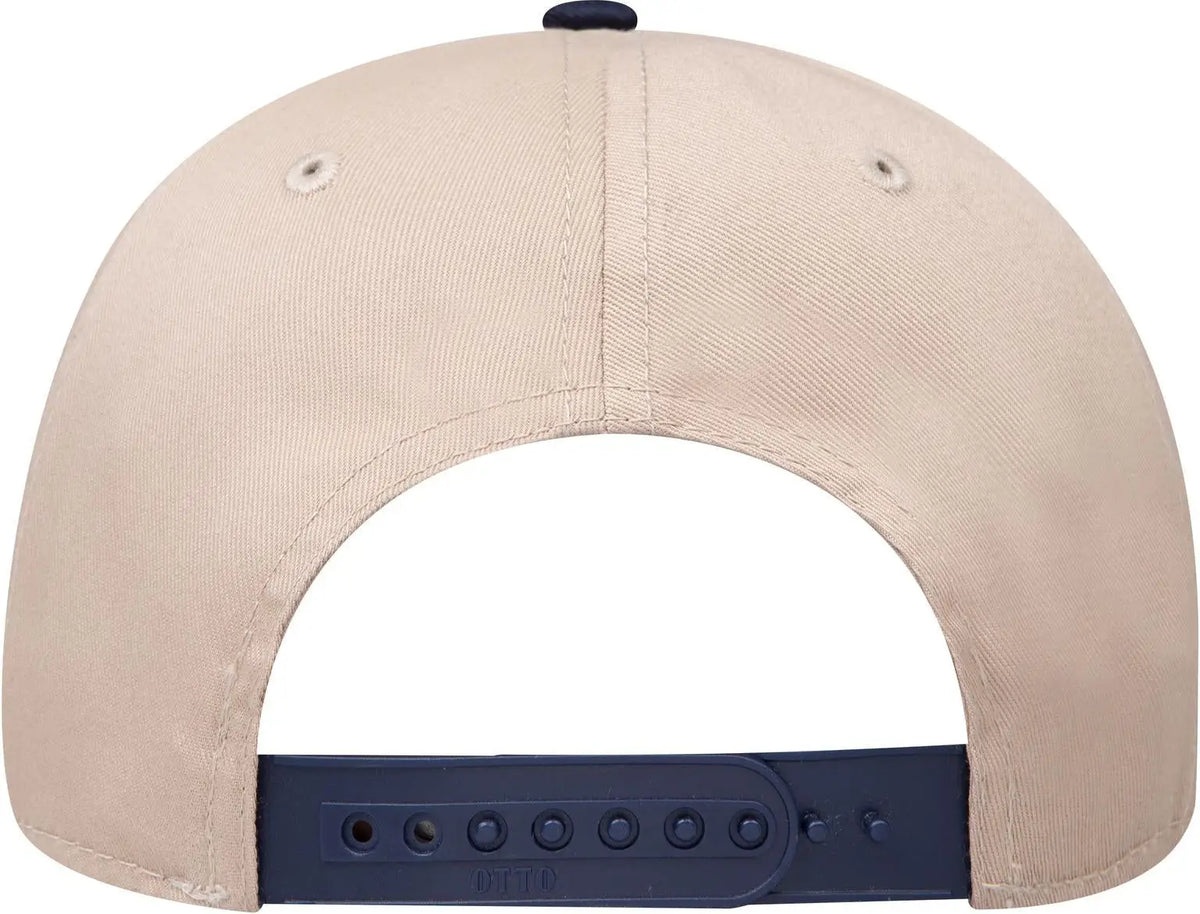 Otto 27-079 6 Panel Mid Profile Baseball Cap - Nvy/kha - 1/2’’ - 7 5/8’’