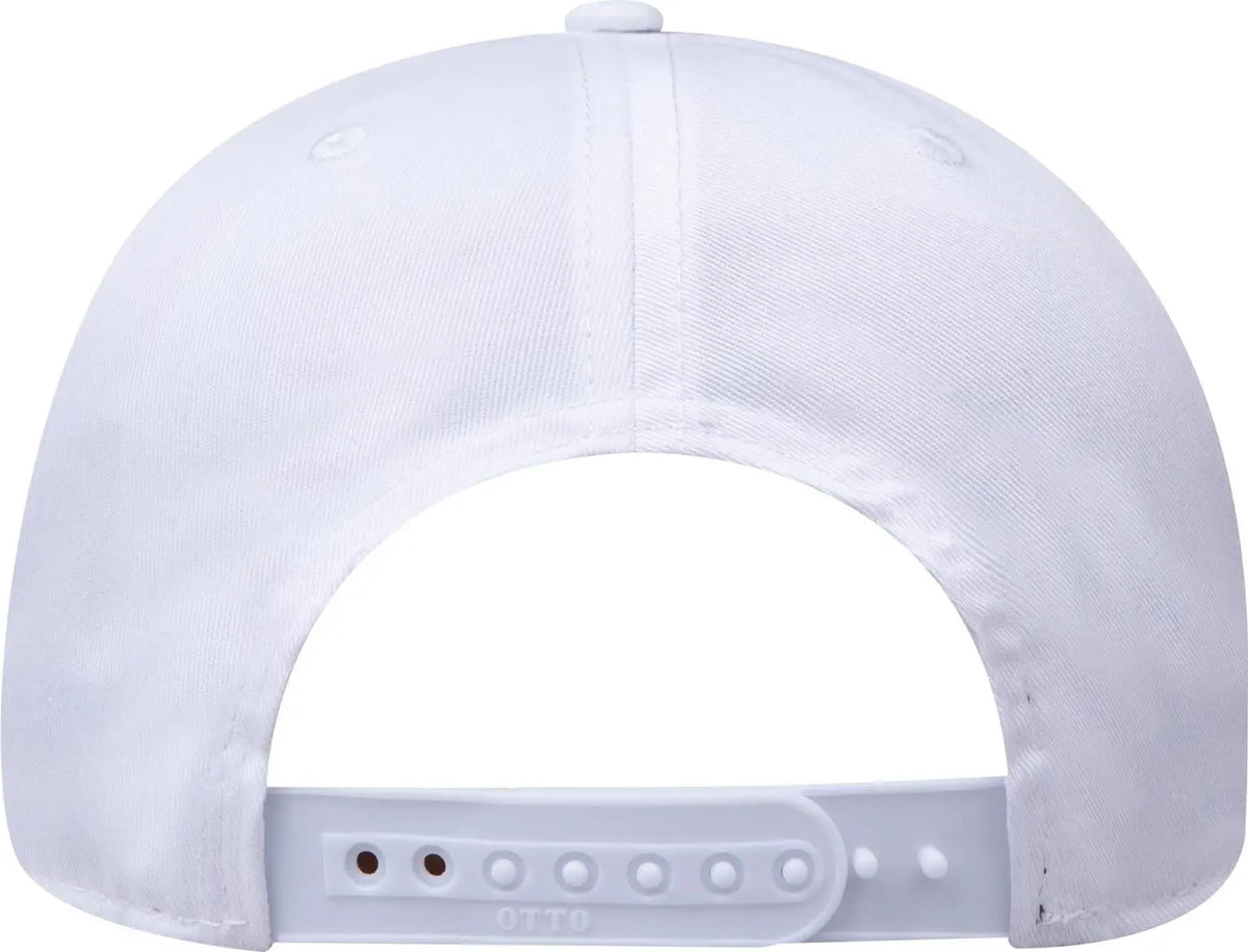 Otto 27-079 6 Panel Mid Profile Baseball Cap - White - 1/2’’ - 7 5/8’’