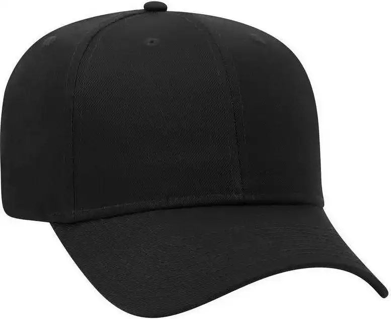 Otto 27-079 Twill 8 Rows Stitching Pro Style Cap - Black - one Size Fits Most