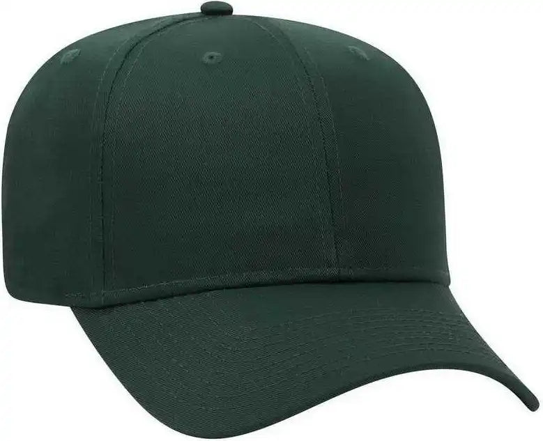 Otto 27-079 Twill 8 Rows Stitching Pro Style Cap - Dark Green - Forest / one Size Fits Most