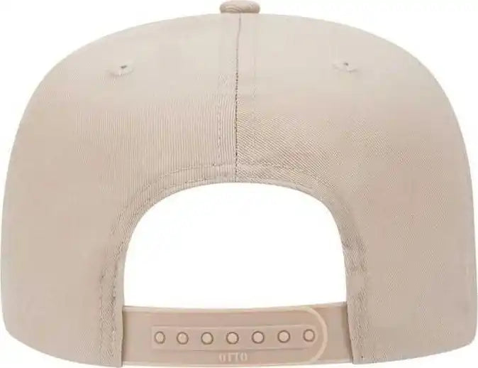 Otto 27-079 Twill 8 Rows Stitching Pro Style Cap - Khaki - one Size Fits Most