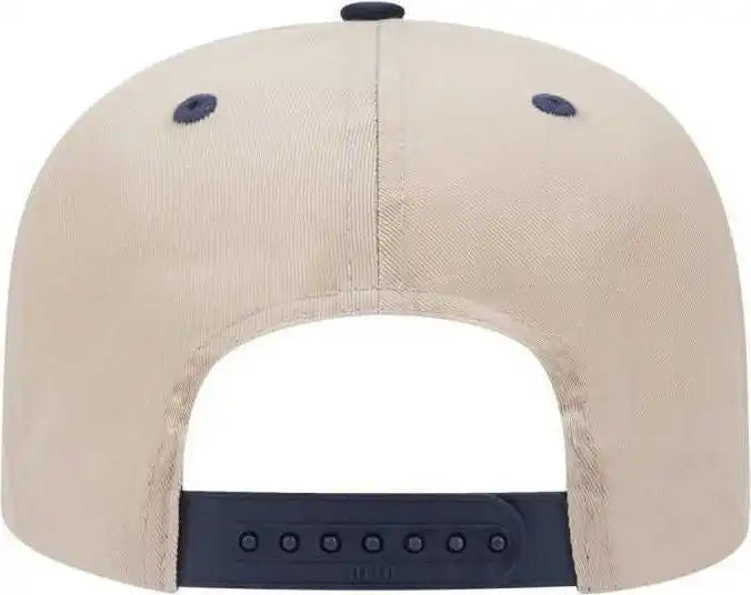 Otto 27 079 Twill 8 Rows Stitching Pro Style Cap Navy Khaki / one Size Fits Most
